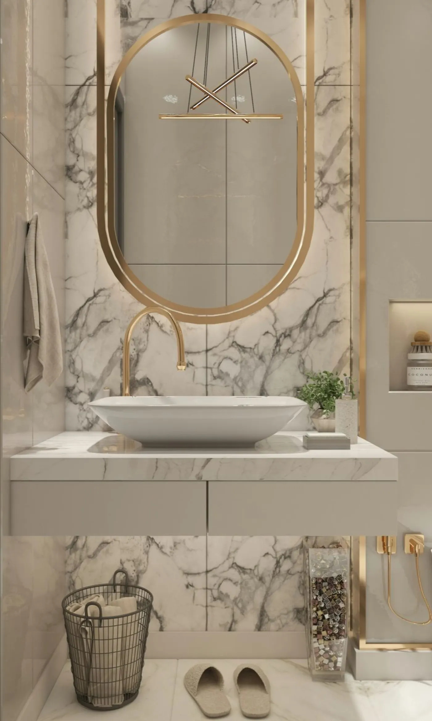 Backsplash detail